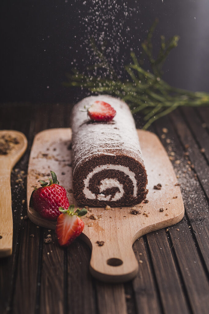 دسر رولت با مربای شیدرخ